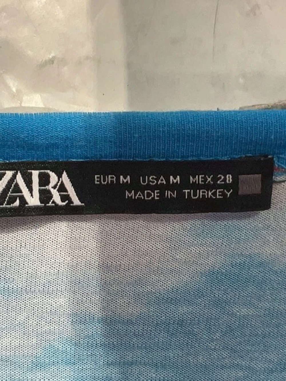 Zara Western Scene Print Long-Sleeve Size M - Picture 4 of 5